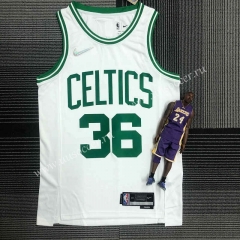 75th Anniversary Edition  NBA Boston Celtics White #36 Jersey-311