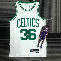75th Anniversary Edition  NBA Boston Celtics White #36 Jersey-311