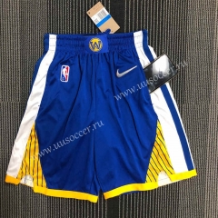 75th Anniversary Edition NBA Golden State Warriors Blue Shorts-311