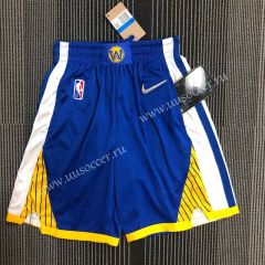 75th Anniversary Edition NBA Golden State Warriors Blue Shorts-311