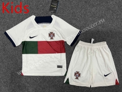 2022 World Cup Portugal Away White Soccer Uniform-GB