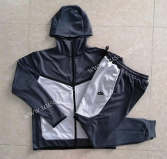 2022-23  Nike Dark Grey Soccer Jacket Uniform With Hat-815