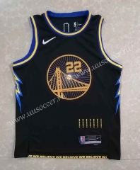 2022-23 Hot pressed version  NBA Golden State Warriors Black#22 Jersey-815