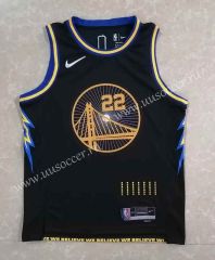 2022-23 Hot pressed version  NBA Golden State Warriors Black#22 Jersey-815