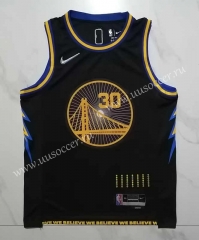 2022-23 Hot pressed version  NBA Golden State Warriors Black#30 Jersey-815