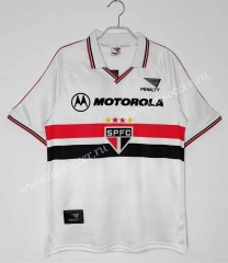 2000 Retro Version Sao Paulo Home White Thailand Soccer Jersey AAA-c1046