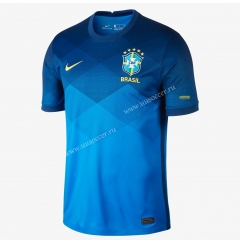 2020 retro version Brazil  Blue Thailand Soccer Jersey AAA
