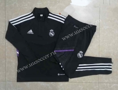2022-23  Real Madrid Black Kids/Youth Soccer Tracksuit-411