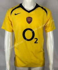 Retro Version05-06  Arsenal  Away Yellow Thailand Soccer Jersey AAA-503