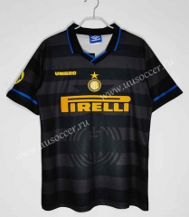 Retro Version 97-98 Inter Milan Away Black Thailand Soccer Jersey AAA-c1046