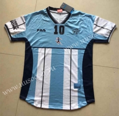 Commemorative Maradona Argentina Home  Blue&White  Thailand Soccer Jersey AAA-2669   #10