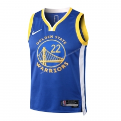 2022-23 Hot pressed version  NBA Golden State Warriors Blue#22 Jersey-815
