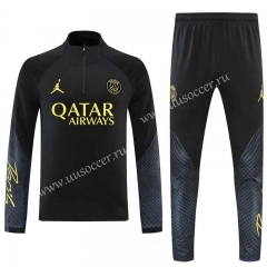2022-23  Paris SG Black  Thailand Soccer Tracksuit Uniform-4627