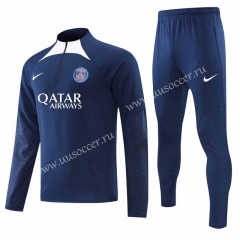 2022-23  Paris SG Royal  Blue Thailand Soccer Tracksuit Uniform-4627