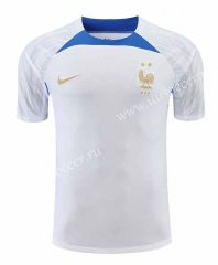 2022-23 France  White Thailand Soccer Jersey AAA-418