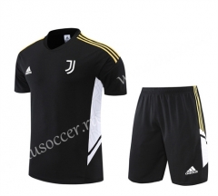 22-23Juventus Black Thailand Soccer Training Uniform-815
