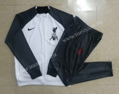 2022-23  Liverpool White  Thailand Soccer Jacket Uniform -815