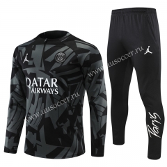 2022-23  Paris SG Black Thailand Soccer Tracksuit Uniform