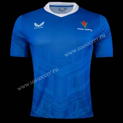 2022-23 Samoa Home Blue  Thailand Rugby Jersey