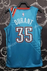 2019 Edition NBA Oklahoma City Thunder Blue #35 Jersey-311
