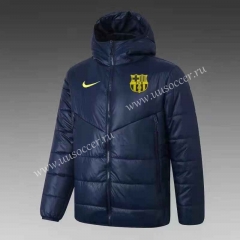 2022-23 Barcelona Royal Blue Thailand Soccer Coat With Hat-GDP