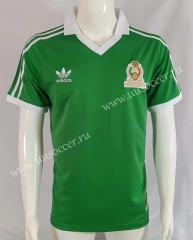 Retro Version 1986  Mexico Home Green Thailand Soccer Jersey AAA-503