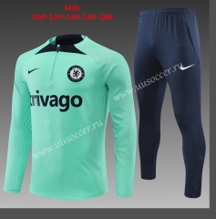 2022-23 Chelsea Green  Kids/Youth Soccer Tracksuit