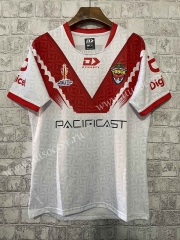 （S-5xl）2022-23 World Cup Tonga Away White Rugby Shirt