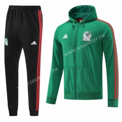 2022-23 Mexico  Green  Thailand Soccer Jacket Uniform with Hat-LH