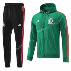 2022-23 Mexico  Green  Thailand Soccer Jacket Uniform with Hat-LH