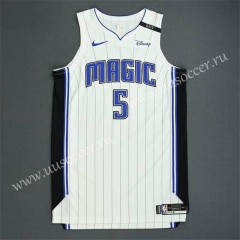 22-23 version NBA Orlando Magic White#5 Jersey-311