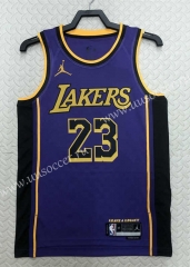2022-23  NBA Lakers Purple #24 Jersey-311