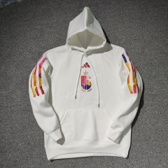 2022-23  Belgium White  Thailand Tracksuit Top With Hat-CS