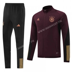 2022-23 Germany Black &Red Thailand Soccer  Jacket Uniform-LH
