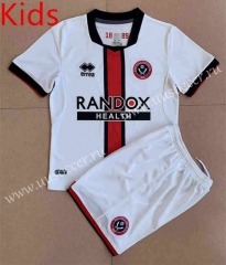2022-23 Sheffield Away  White kids Soccer Uniform-AY
