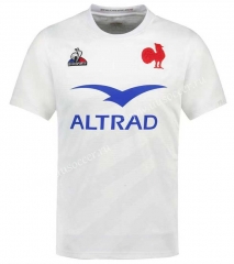 22-23 France Away  White  Rugby Jersey