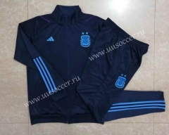 22-23 Argentina  Royal Blue  Thailand Soccer Jacket Uniform-815