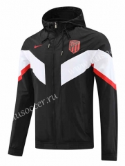 2022-23  Atletico Madrid Black Trench Coats With Hat-LH