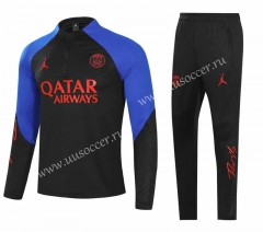 2022-23  Paris SG Black  Thailand Soccer Tracksuit Uniform-815