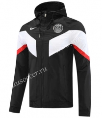 2022-23 Nike Paris SG Black Trench Coats With Hat -LH