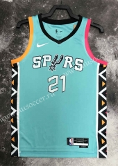 2023 City Version NBA San Antonio Spurs Blue #21 Jersey-311