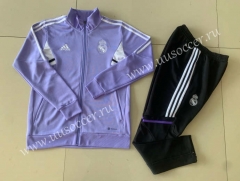 2022-23 Real Madrid Purple Soccer Jacket Uniform-GDP