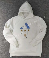 2022-23 Championship Edition  Argentina White Thailand Tracksuit Top With Hat-LH