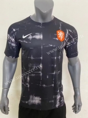 22-23 Netherlands Black Thailand Soccer Training Jersey-416