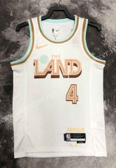 2022-23 City Version Cleveland Cavaliers White #4 Jersey-311