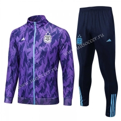 （3 stars）22-23 Argentina Purple  Thailand Soccer Jacket Uniform-815