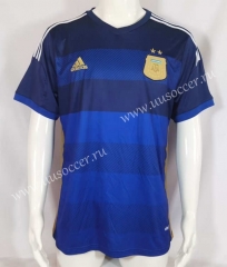 14-15  Argentina Away Royal  Blue  Thailand Soccer Jersey AAA-503