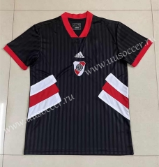 Retro Version  CA River Plate Black Thailand Soccer Jersey AAA-305