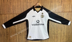 01-02 Centennial edition Manchester United White&Black Thailand LS Soccer Jeesey AAA-SL