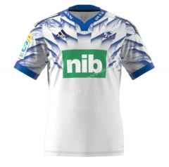 (s-5xl)2023 Blues Away White  Rugby Shirt